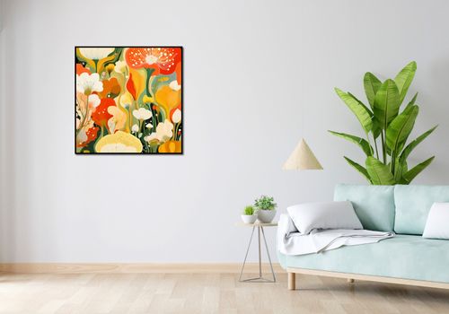 Plakat 80x80cm Kwiatowy Raj na Arena.pl