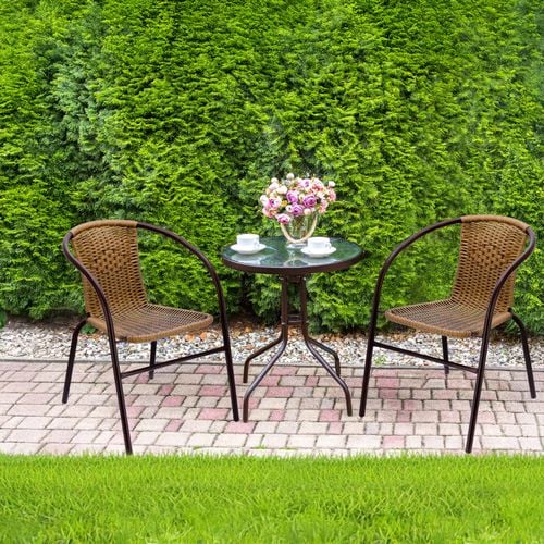 krzesło ogrodowe balkonowe na balkon taras technorattan fotel bistro na Arena.pl