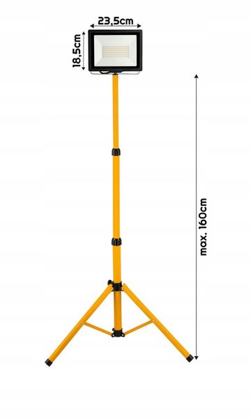 Naświetlacz halogen LED 100W + statyw budowlany zdjęcie 12