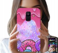 ETUI DO SAMSUNG A6 2018 - SŁODKIE DONUTY Z LUKREM W TLE + SZKŁO