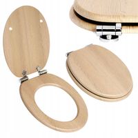 Deska Sedesowa Uniwersalna MDF wolno opadająca beżowa wytrzymała stylowa