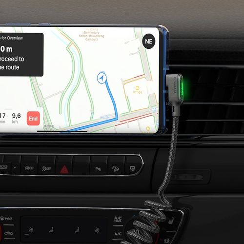 MCDODO KABEL KĄTOWY USB-C SPIRALNY SPRĘŻYNOWY SZYBKIE ŁADOWANIE TYP C LED na Arena.pl