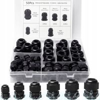 Zestaw XXL DŁAWIK KABLOWY DŁAWNICA KABLOWA 3-16mm IP68 Wodoodporny Złącza