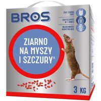 BROS Ziarno na Myszy i Szczury 3kg - Duża Trutka Mumifikująca Całe Ziarna