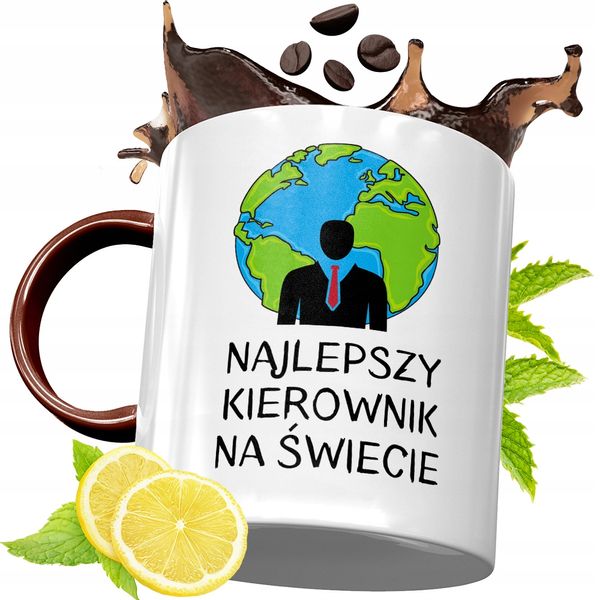 Kubek Bordowy Dla Kierownika Na Urodziny Prezent Z Nadrukiem Ze Zdjęciem zdjęcie 1