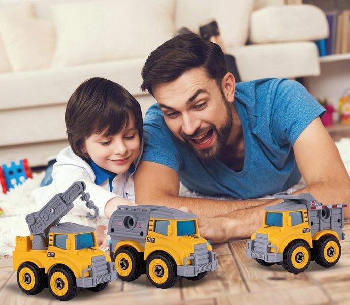 ROBOT TRANSFORMUJĄCY W AUTKA BUDOWLANE 5 SZTUK zdjęcie 10