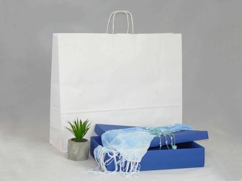 Torba papierowa biała 54 x 15 x 46 cm na Arena.pl