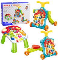 DLA DZIECI INTERAKTYWNY 5W1  CHODZIK PCHACZ