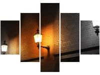 70 100CM OBRAZ 5 ELEM NOCNY ŚWIETLIK DRUK PŁÓTNO