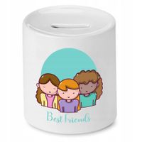 Skarbonka Dla Przyjaciela Best Friends Prezent Z Nadrukiem Ze Zdjęciem