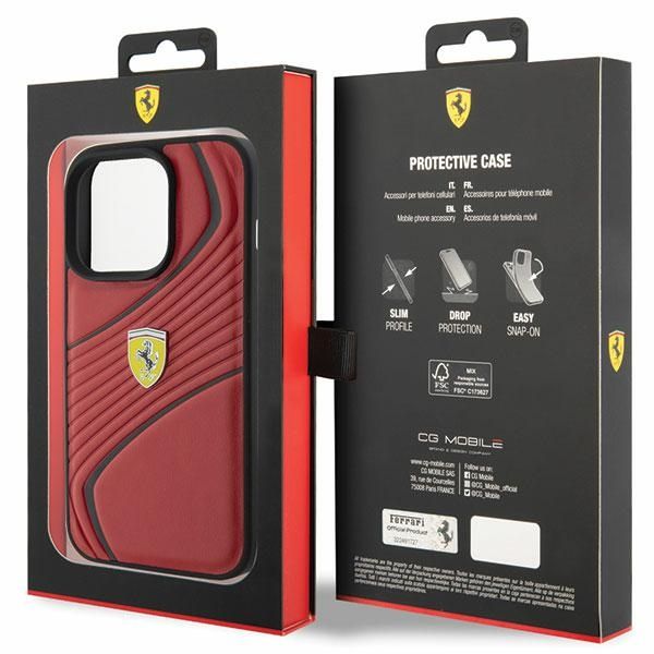Etui Ferrari do iPhone 15 Pro, Czerwony zdjęcie 8