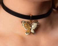 naszyjnik z ażurowym motylem (c23/zim/59/1au)