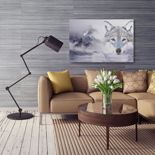 Obraz na płótnie - Canvas, Wilki zimą 40x30 na Arena.pl