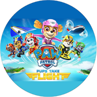 Opłatek na tort PAW Psi Patrol Pies Pieski Marshall Rubble Rocky Skye Zuma