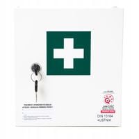 APTECZKA PIERWSZEJ POMOCY stalowa ścienna ZAKŁADOWA Z WYPOSAŻENIEM "20"