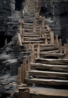 Plakat 68x98cm Schody do Nieznanego