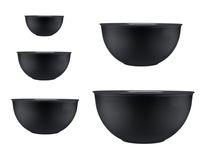 Zestaw 5 misek kuchennych Molly antracyt czarny