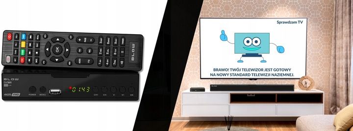 TUNER DEKODER DVB-T2 TV H.265 HEVC FULL HD USB HDMI ANTENA DVB-T zdjęcie 10
