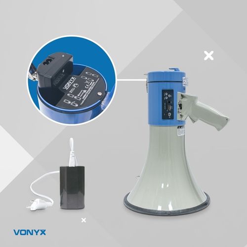 Megafon 65W VONYX USB MP3 AUX AKUMULATOR na Arena.pl