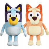 BLUEY I BINGO 2X maskotka pluszak przytulanka 28cm