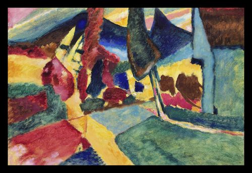 Plakat 30x20cm Landscape with Two Poplars, Wassily Kandinsky na Arena.pl