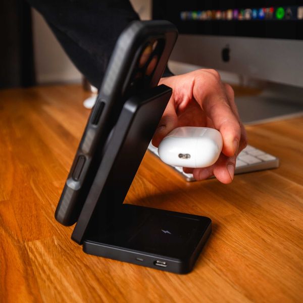 Spacecase Wireless Charger 2In1 Magcharge Wm5B Black zdjęcie 9