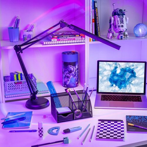 Organizer na Biurko Przybornik na Kredki Pojemnik Szufladka Metalowy Czarny na Arena.pl