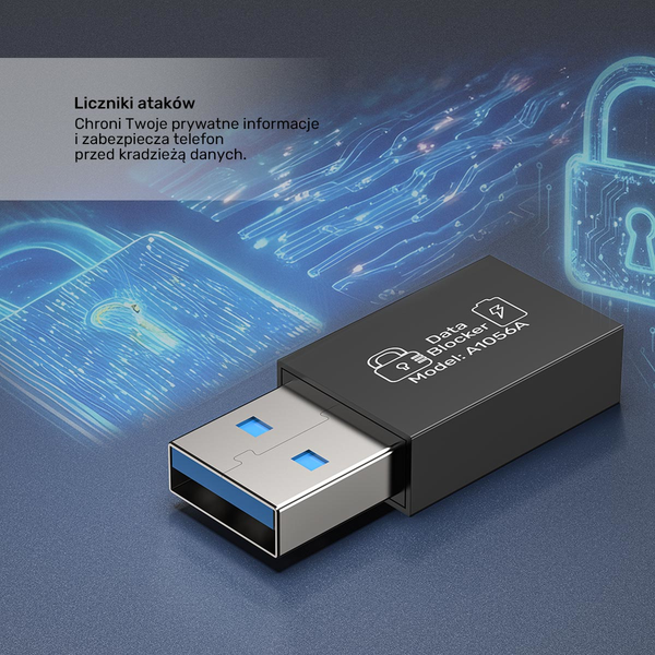 Unitek Adapter blokujący dane USB-A zdjęcie 5