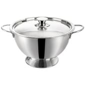 Waza na Zupę Stołowa Stalowa z Pokrywką Naczynie do Podawania Zupy 4,5L