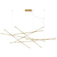 Regulowana lampa wisząca BELL LE42730 Luces Exclusivas linki do salonu złota