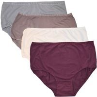 Bawełniane majtki wysoki stan maxi zestaw 4szt. Rozmiar: 15