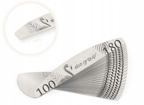 Aba Group Pilniki do Paznokci Półksiężyc Łódka 100/180 Slim Zestaw 100 na Arena.pl