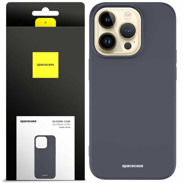 Spacecase Silicone Case Iphone 14 Pro Black zdjęcie 1