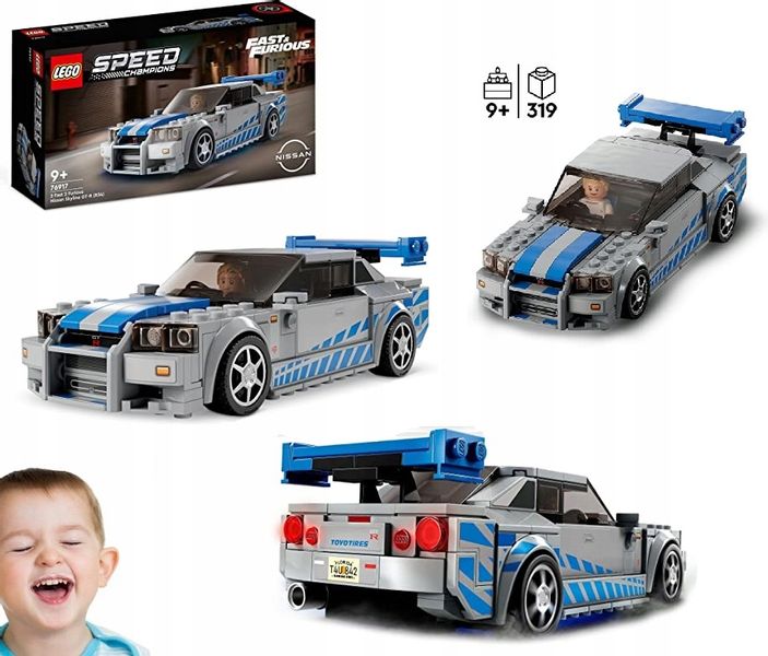 LEGO NISSAN GTR SZYBCY I WŚCIEKLI PAUL WALKER 2023 - Arena.pl