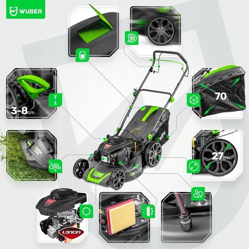 KOSIARKA SPALINOWA DO TRAWY Z NAPĘDEM MOCNA SILNIK LONCIN NAPĘD WUBER na Arena.pl