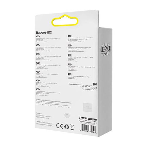 kabel usb-c do ip baseus crystal shine,  20w, 1.2m (niebieski) na Arena.pl