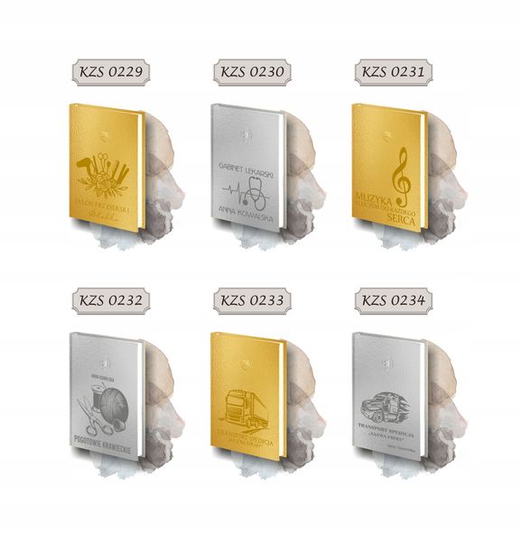 grawerowany kalendarz dzienny 2026 A5 złoty/srebrny TRANSPORT SPEDYCJA zdjęcie 13