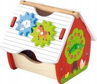 VIGA Edukacyjna Farma Domek Sorter Zegar
