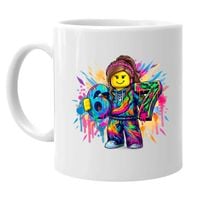 Kolorowe six seven - 67 - wersja dla dziewczynki - inspirowane Roblox kubek