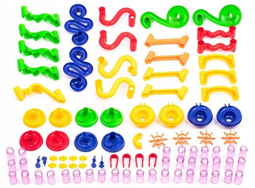 TOR KULKOWY KULODROM KLOCKI KONSTRUKCYJNE ZESTAW 105 EL KULKI 30 KULEK na Arena.pl