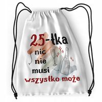 Plecak Urodziny 25 25Te Sportowy Szkolny Worek Z Nadrukiem Ze Zdjęciem