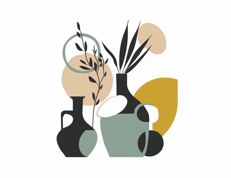 Plakat 65x50cm Modernistyczna Kompozycja zdjęcie 1