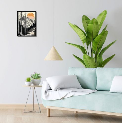 Plakat 30x40cm Drzeworys Górski na Arena.pl