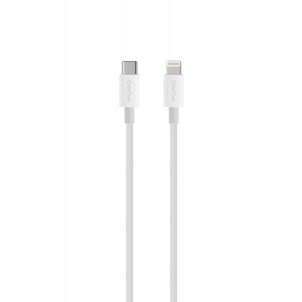 Kabel Przewód SBS Plain USB-C - Lightning 2 metry Biały zdjęcie 2