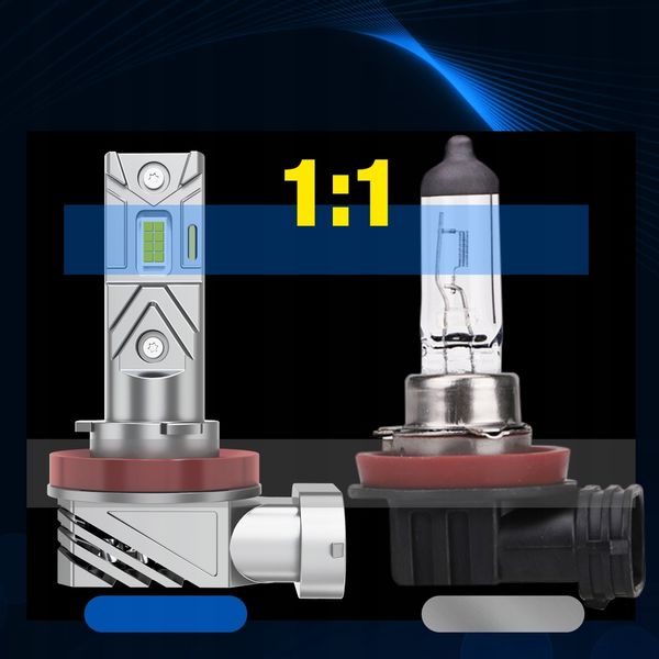 ŻARÓWKI LED H11 XSTORM 1 DO 1 WIĘCEJ ŚWIATŁA RETROFIT DOPASOWANE 6500k