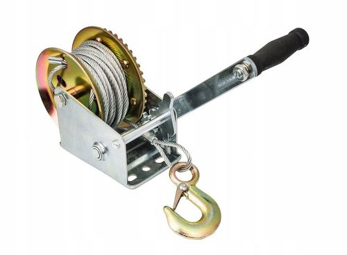 WYCIĄGARKA WCIĄGARKA RĘCZNA KORBOWA LINOWA 550kg na Arena.pl