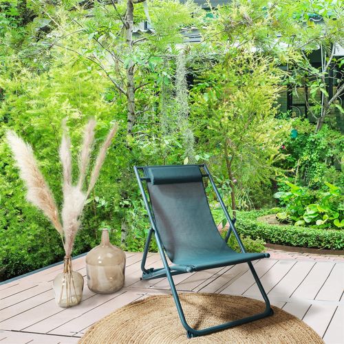 Leżak Canard składany niebieski na Arena.pl