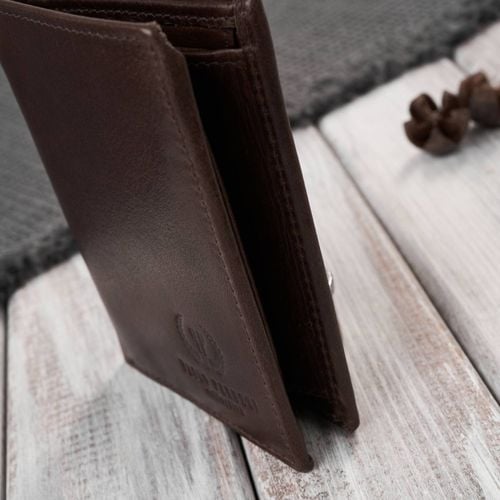 portfel męski skórzany brązowy klasyczny elegancki na Arena.pl