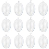 JAJKA AKRYLOWE 8cm JAJKO PLASTIKOWE 12szt