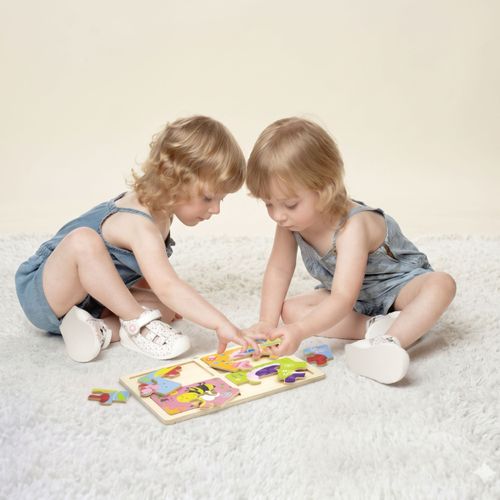 VIGA Drewniane Puzzle Owady 4w1 na Arena.pl